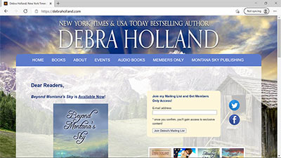 Author Debra Holland - <a href='https://debraholland.com/' target='_blank'>https://debraholland.com/</a>