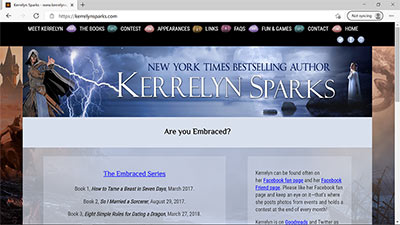Author Kerrelyn Sparks - <a href='https://kerrelynsparks.com/' target='_blank'>https://kerrelynsparks.com/</a>