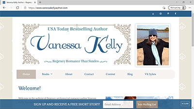 Author Vanessa Kelly  (Wordpress)- <a href='https://www.vanessakellyauthor.com/' target='_blank'>https://www.vanessakellyauthor.com/</a>